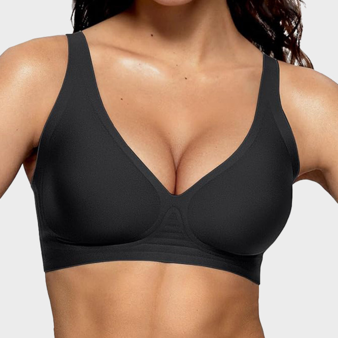 Seamless Deep V Push-Up Wireless Bra