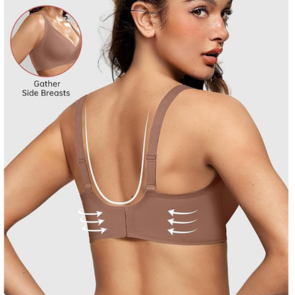 Seamless Deep V Push-Up Wireless Bra