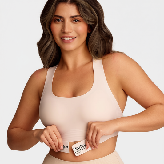 Front Closure Cross-Back Wireless Posture Bra